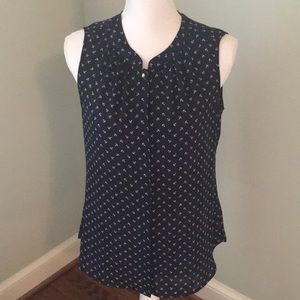 Banana Republic Sleeveless Anchor Blouse